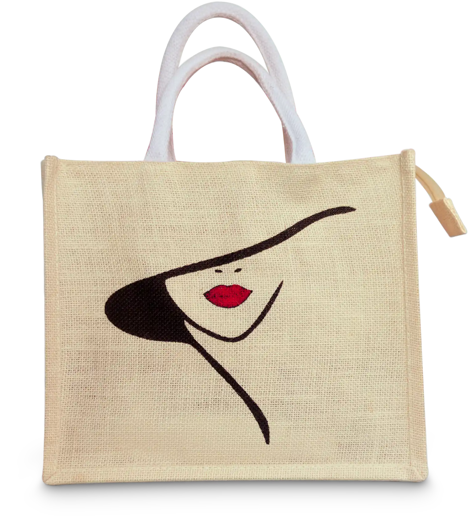 Lilbiya Face Art Art Multipurpose Jute Bag 2